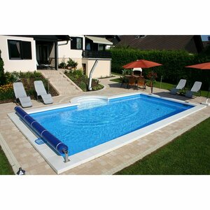 Summer Fun Styropor-Pool-Set GRANOLA Einbaub.700 x 350 x 150cm inkl. Römertreppe
