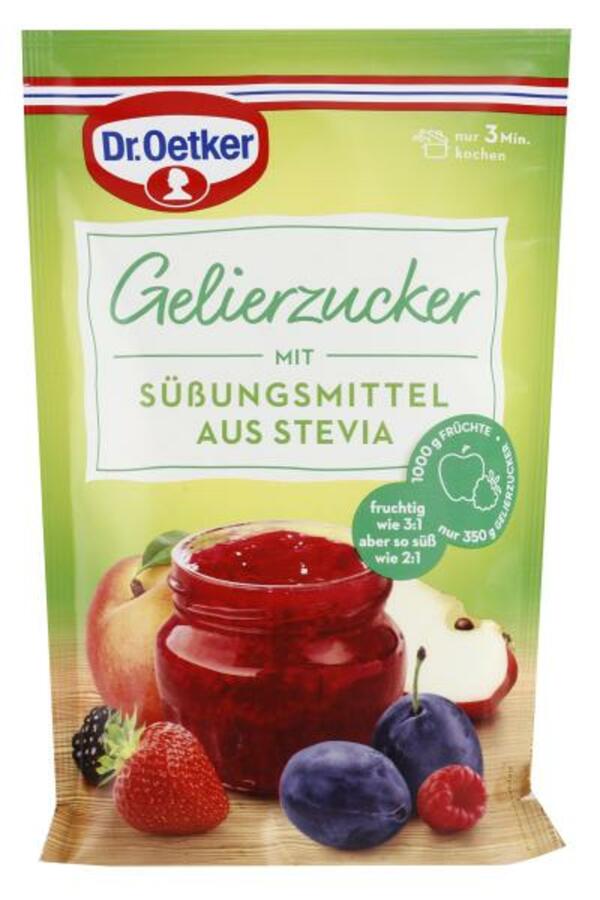 Bild 1 von Dr. Oetker Gelierzucker mit Süßungsmittel aus Stevia