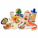 Bild 1 von ESTIA Holzspielwaren Spiellebensmittel »großes Küchensortiment aus Holz, optional verpackt in 12 Geschenke«, alle Teile sind die gleiche Qualität und vom selben Stil