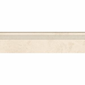 Feinsteinzeug Trittstufe Massa Ivory glasiert matt rektifiziert 30 x 120 cm
