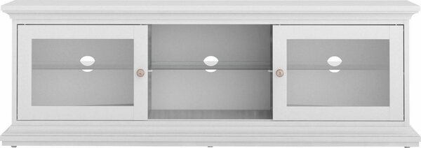Bild 1 von Home affaire Lowboard »Paris«, mit 2 Glastüren und zwei offenen Fächern, mit einer Glasplatte, Breite 149,4 cm