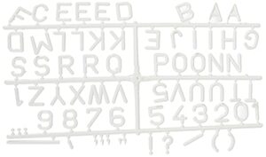 Legamaster 7-606200 Rillenbuchstaben, 280 Stück, Ergänzungsset, Buchstabenhöhe 20 mm. weiß