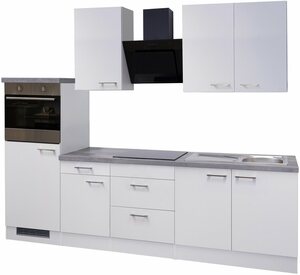 Flex-Well Küchenzeile »Kopenhagen«, mit E-Geräten, Gesamtbreite 270 cm