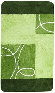 Kleine Wolke Badteppich Curly grün 70 x 120 cm