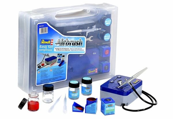 Bild 1 von Revell® Farbsprühgerät »Airbrush Komplett-Set, Basic Set mit Kompressor«