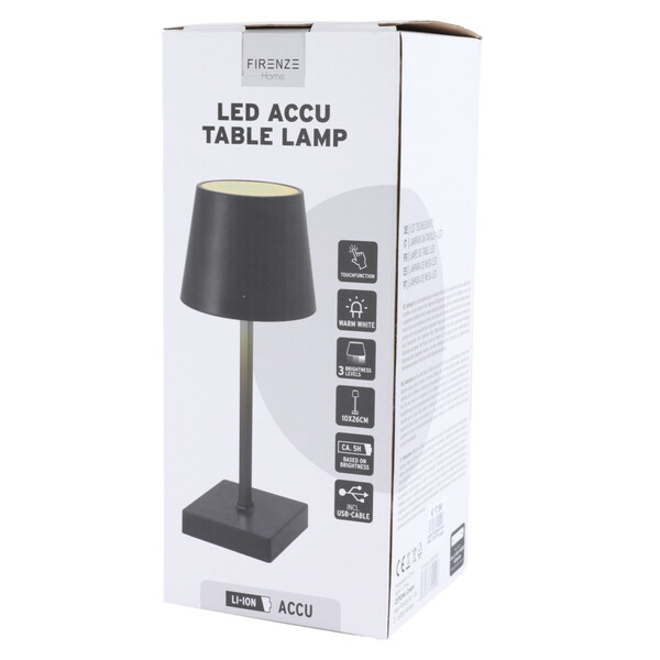 Bild 1 von LED Tischlampe 26 cm kabellos mit Akku