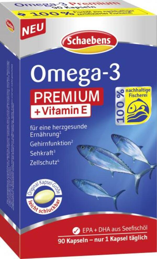 Bild 1 von Schaebens Omega-3 Premium + Vitamin E