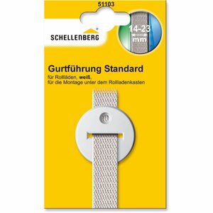 Schellenberg Rollladen-Gurtführung Standard Mini/Maxi 25 mm rund Weiß