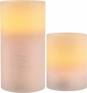 Pauleen LED-Kerze »Cosy Lilac« (Set, 2-tlg), Wachskerze Timer Flieder