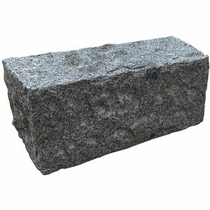 Granit Mauerstein Antra-Grau allseits gespalten 14 cm x 16 cm x 35 cm