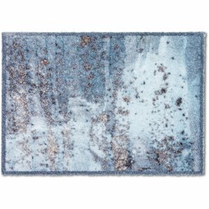 Astra Sauberlaufmatte Pure und Soft 50 cm x 70 cm Beton Hellblau