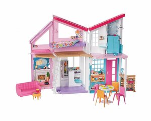 Mattel® Puppenhaus »Barbie Malibu Haus, Puppenhaus, Barbie Stadthaus«