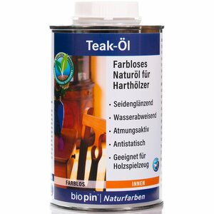 Biopin Teak-Öl Transparent 500 ml