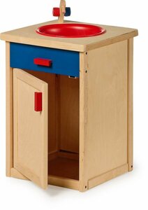 LeNoSa Kaufladen »Holz Küchenspüle für Kinder • Arbeitshöhe ca. 50 cm • Alter 3+« Holz