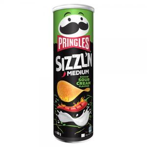 Pringles SIZZL'N Medium Kicking Sour Cream Chips