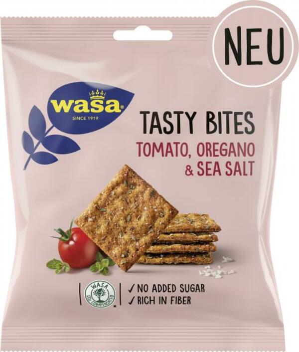 Bild 1 von Wasa Tasty Bites Tomato, Oregano & Sea Salt