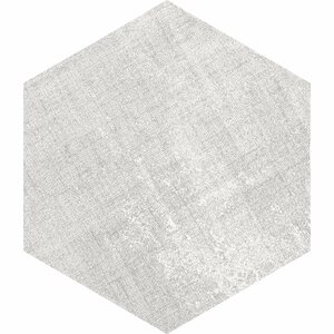 Feinsteinzeug Hexagon Fabrik Silver Glasiert Matt 21,5 x 25 x 0,9 cm