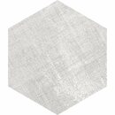 Bild 1 von Feinsteinzeug Hexagon Fabrik Silver Glasiert Matt 21,5 x 25 x 0,9 cm