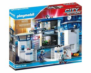 Playmobil® Konstruktions-Spielset »Polizei-Kommandozentrale mit Gefängnis (6872), City Action«, (256 St), Made in Germany