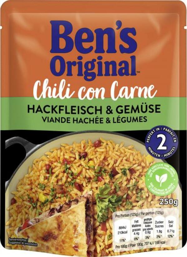 Bild 1 von Ben's Original Express Chili con Carne Hackfleisch & Gemüse