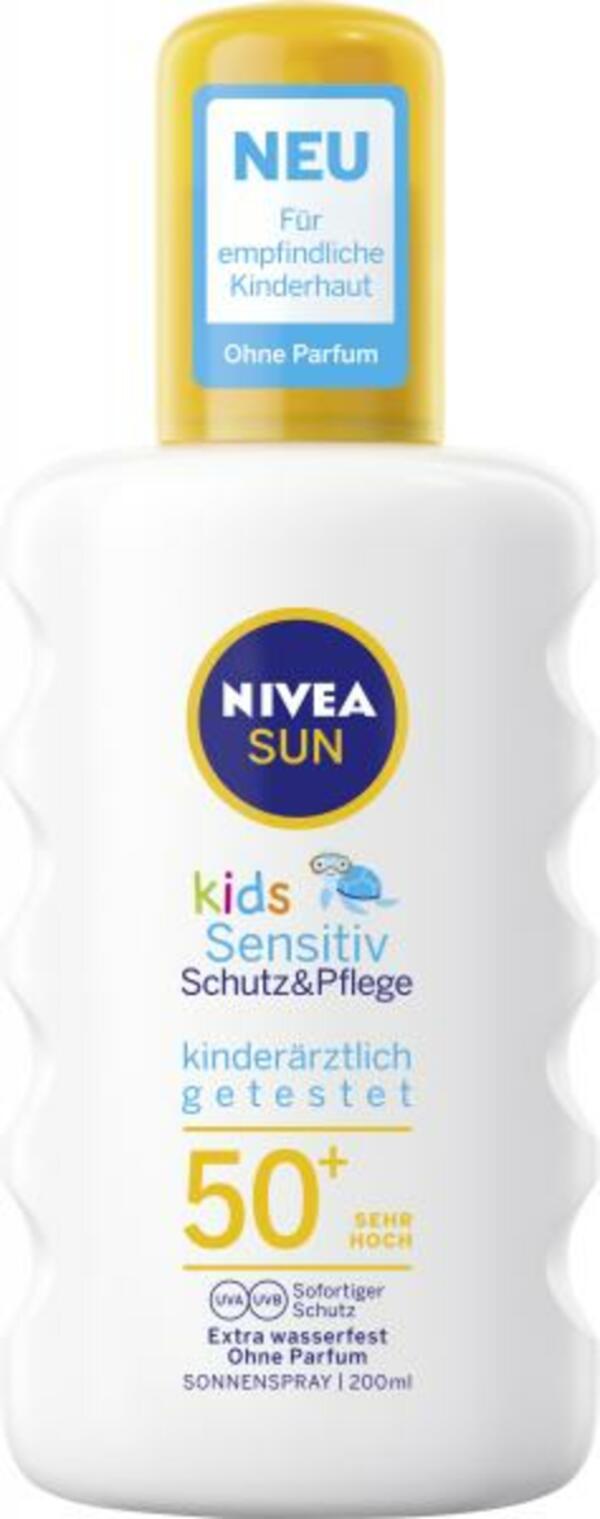 Bild 1 von Nivea Sun Kids Sensitive Schutz & Pflege LSF 50+