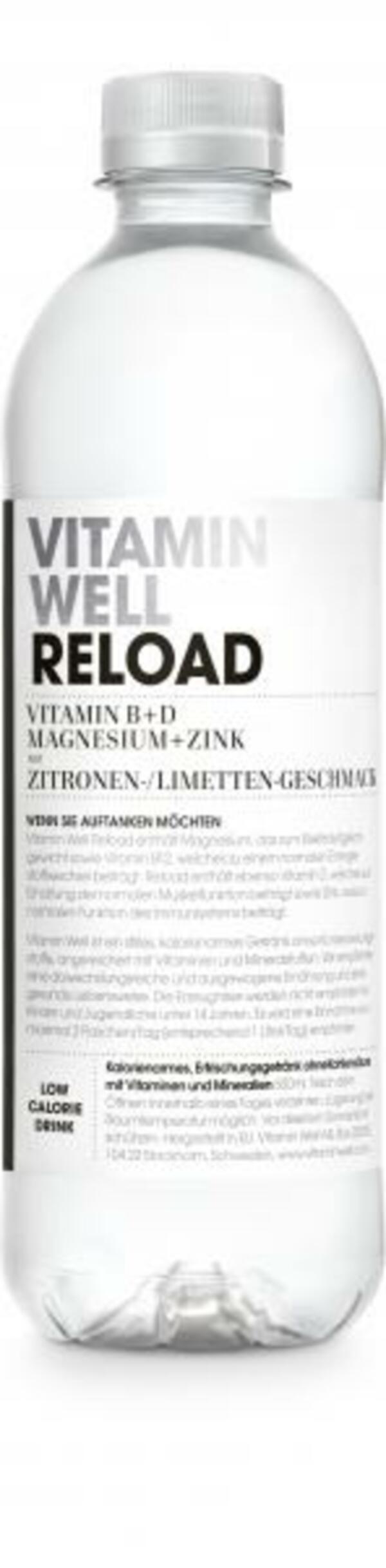 Bild 1 von Vitamin Well Reload Zitronen-/Limetten-Geschmack (Einweg)