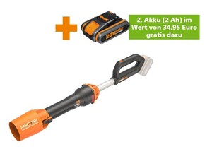 Worx Akku-Laubbläser Turbine WP544E Aktions-Set inkl. gratis 2. Akku