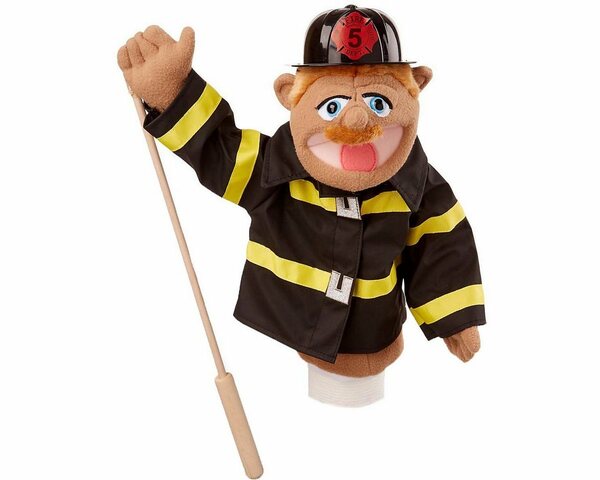 Bild 1 von Melissa & Doug Handpuppe »Stabhandpuppe Feuerwehrmann«