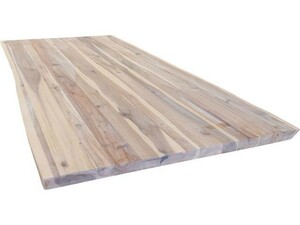 Tischplatte Akazie massiv 200 x 90 cm 38 mm mit Waldkante