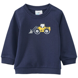 Baby Sweatshirt mit Radlader-Applikation