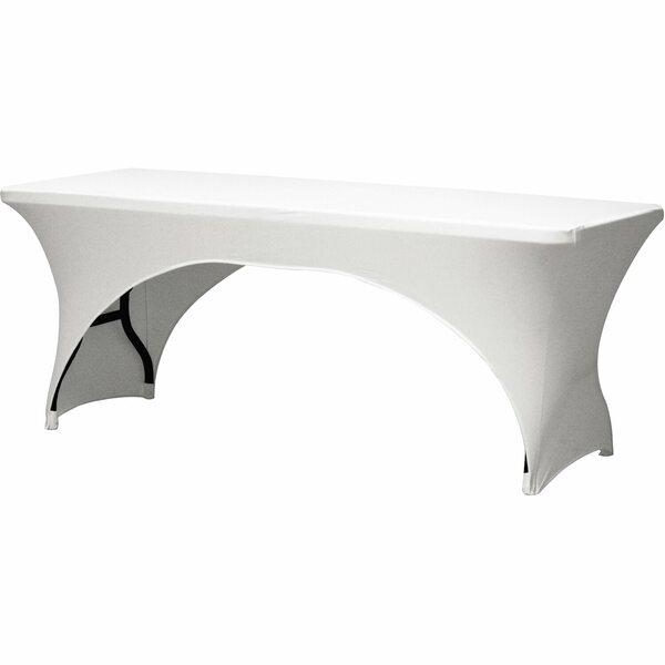 Bild 1 von Perel Stretch-Tischüberzug bogenförmig Weiß