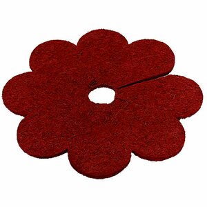 Mulchscheibe Blume Ø 37 cm Rot