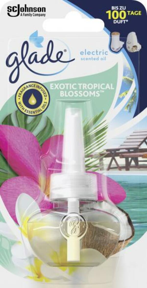 Bild 1 von Glade Electric Scented Oil Exotic Tropical Blossoms Nachfüller
