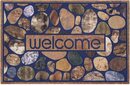 Bild 1 von Fußmatte »Welcome Steine«, Home affaire, rechteckig, Höhe 6 mm, In und Outdoor geeignet, mit Spruch, Schrift Design, Robust, Pflegeleicht, Rutschfest, Schmutzfang