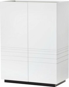 OTTO products Kommode »Mona«, Frontelemente und Seitenteile mit wiederverwendeter PET Beschichtung, Höhe 115 cm