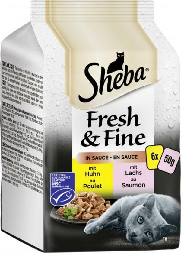 Bild 1 von Sheba Fresh & Fine in Sauce mit Huhn und Lachs