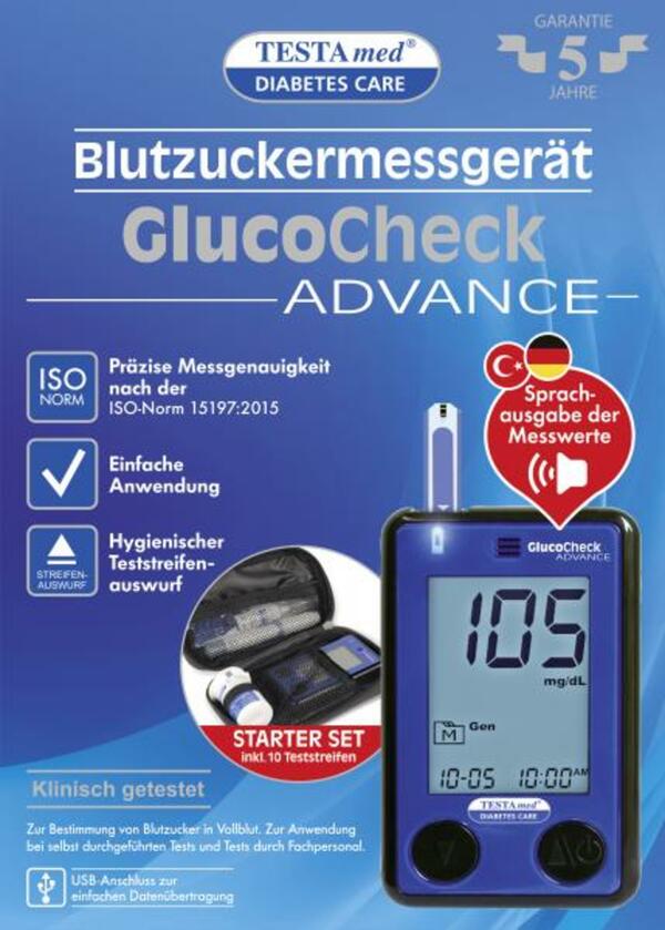 Bild 1 von Testa med Diabetes Care GlucoCheck Advance Blutzuckermessgerät