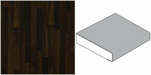 GetaElements Küchenarbeitsplatte
, 
410 x 90 cm, Stärke: 39 mm, BBL714POF Noce Butcherblock
