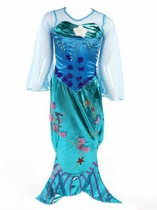 Katara Prinzessin-Kostüm »Märchenkleid Meerjungfrau Ariel für Mädchen blau«