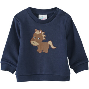 Baby Sweatshirt mit Pferdchen-Applikation