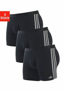 adidas Sportswear Langer Boxer (Packung, 3er-Pack) mit Logo auf dem Bein ideal auch für Sport und Trekking