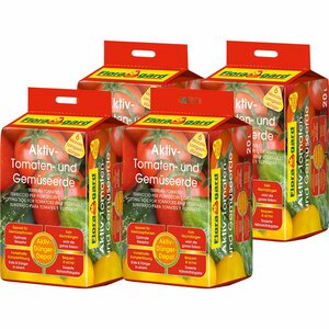 Floragard Aktiv Tomaten- und Gemüseerde 4 x 20 l