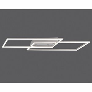 Paul Neuhaus LED-Deckenleuchte Inigo Stahl 2-flammig 83,6 cm x 24,2 cm