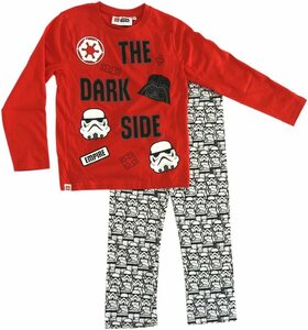LEGO Star Wars Pyjama (Set) Kinder Schlafanzug lang 2tlg Pyjama Set Stormtrooper Jungen rot