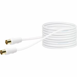 Schwaiger Antennen-Kabel 90 dB 15 m Weiß