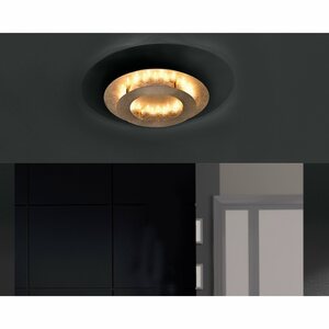 Paul Neuhaus LED-Deckenleuchte Nevis Gold Ø 40 cm