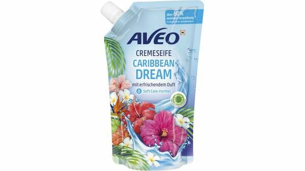 Bild 1 von AVEO Cremeseife Flüssig Nachfüllbeutel Caribbean Dream