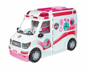 Mattel® Anziehpuppe »Barbie Krankenwagen 2-in-1 Spielset mit Licht &«