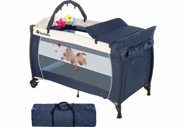 Bild 1 von tectake Baby-Reisebett »Kinderreisebett Hund 132x75x104cm mit«