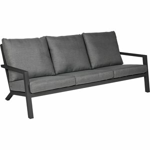 Siena Garden Lounge-Sofa 3-Sitzer Belia Anthrazit inkl. Kissen
